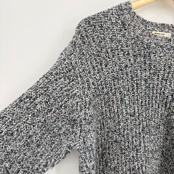 Marine Layer Quinn Oversized Sweater Blue Multi, Large - Picture 7 of 10